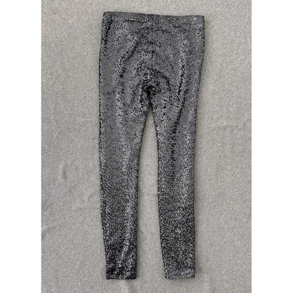 Bardot‎ Sequin Pants Medium Silver Leggings Party Sparkly Going Out Whimsy Chic - Picture 7 of 11